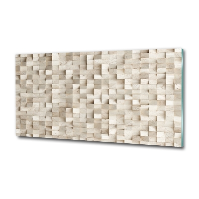 Quadro in verde Cubi di legno