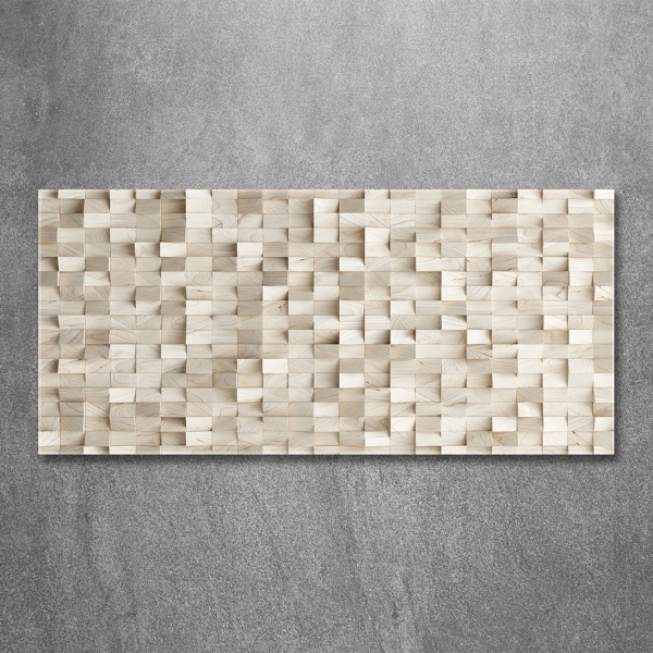 Quadro in verde Cubi di legno