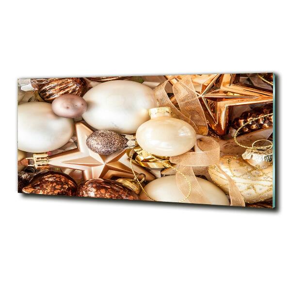 Quadro vetro Palline di Natale