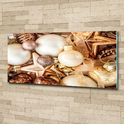 Quadro vetro Palline di Natale