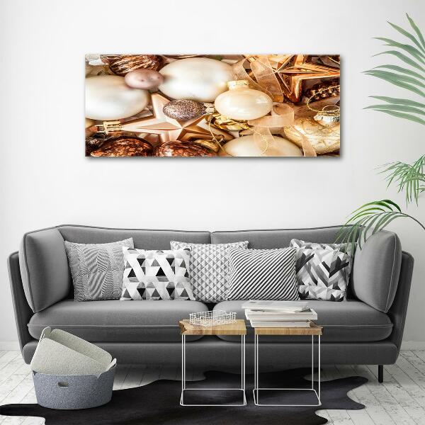 Quadro vetro Palline di Natale