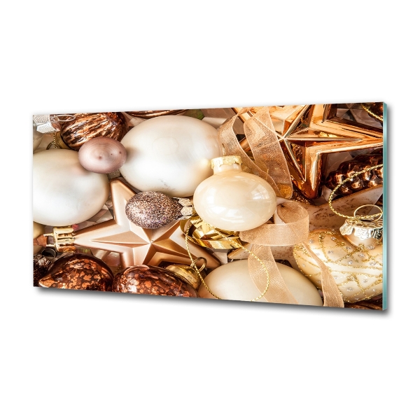 Quadro vetro Palline di Natale