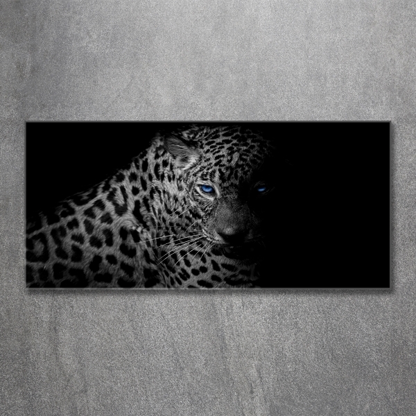 Quadro su vetro Leopardo