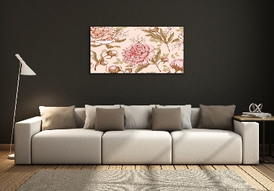 Quadro vetro Peonie