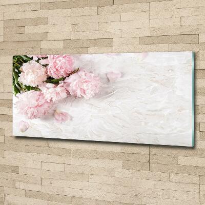 Quadro vetro Peonie