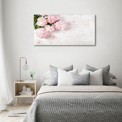 Quadro vetro Peonie