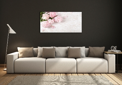 Quadro vetro Peonie