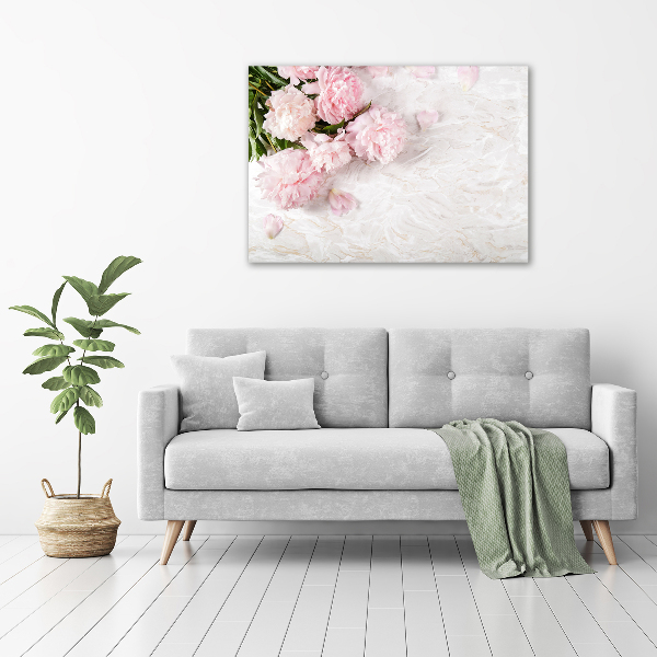 Quadro vetro Peonie