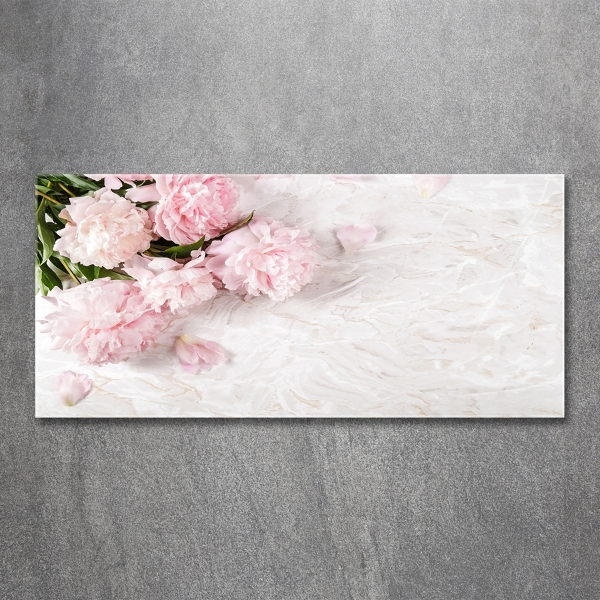 Quadro vetro Peonie