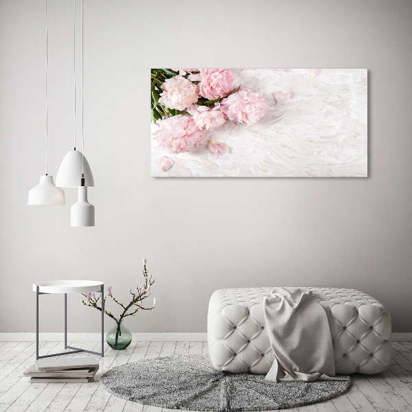 Quadro vetro Peonie