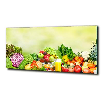 Quadro vetro Verdura e frutta