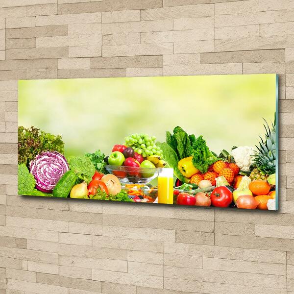 Quadro vetro Verdura e frutta
