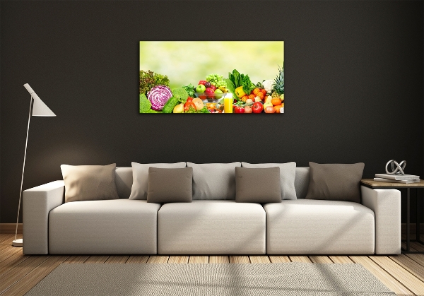 Quadro vetro Verdura e frutta