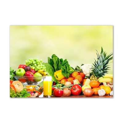 Quadro vetro Verdura e frutta