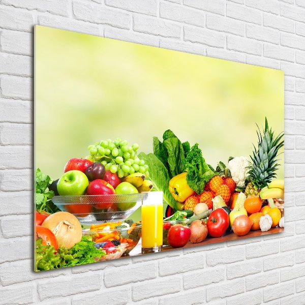 Quadro vetro Verdura e frutta