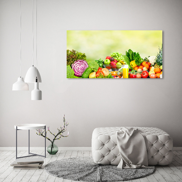 Quadro vetro Verdura e frutta