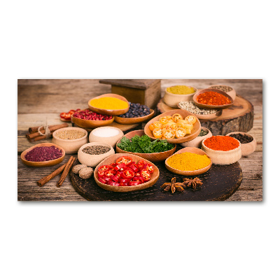 Quadro su vetro Spezie ed erbe aromatiche