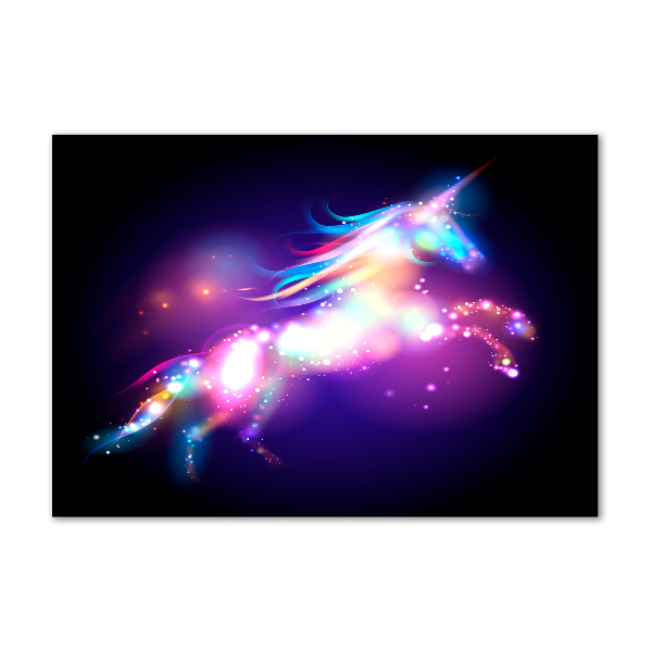 Quadro su vetro Unicorno