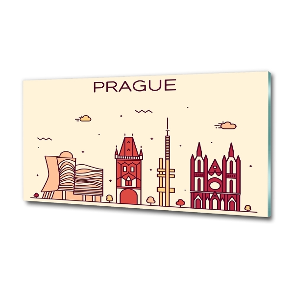 Quadro su vetro Edifici di Praga