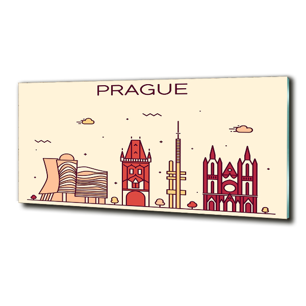 Quadro su vetro Edifici di Praga