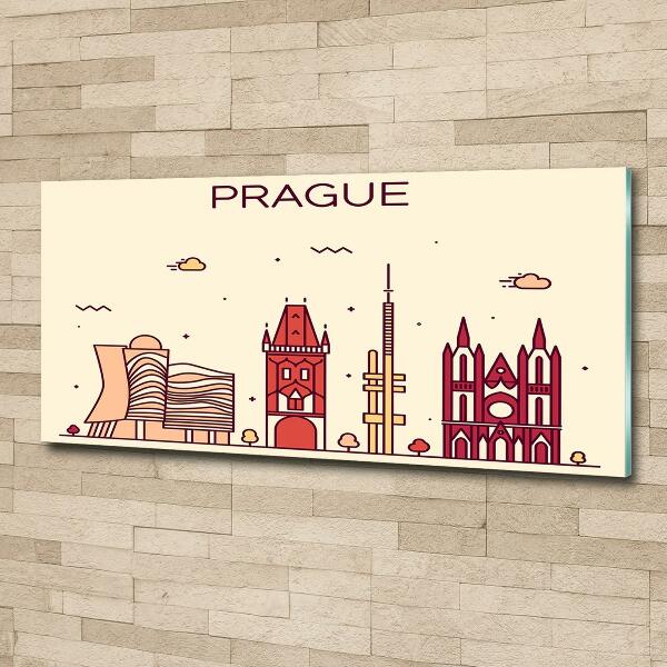 Quadro su vetro Edifici di Praga