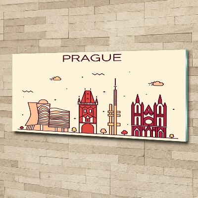 Quadro su vetro Edifici di Praga