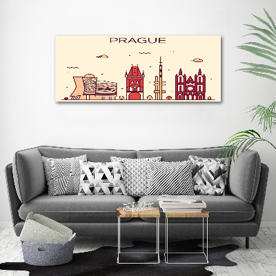 Quadro su vetro Edifici di Praga