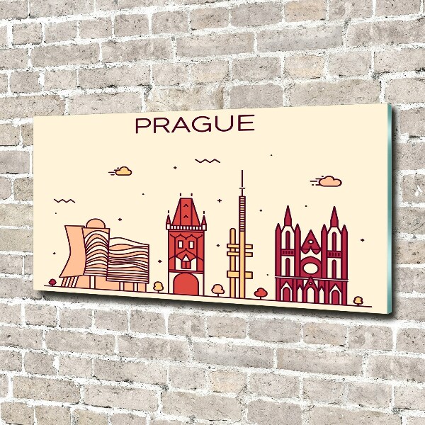 Quadro su vetro Edifici di Praga