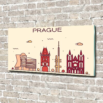 Quadro su vetro Edifici di Praga