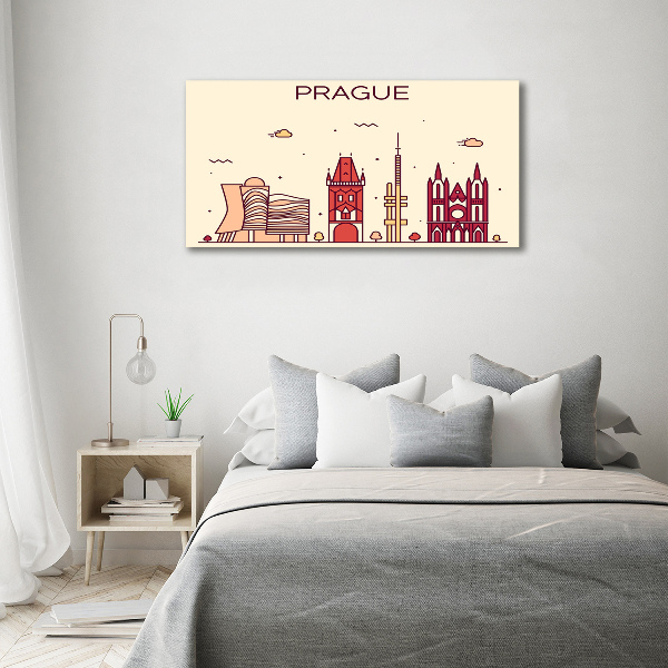 Quadro su vetro Edifici di Praga