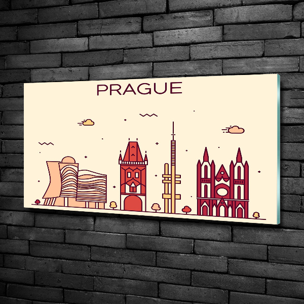 Quadro su vetro Edifici di Praga