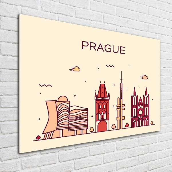 Quadro su vetro Edifici di Praga