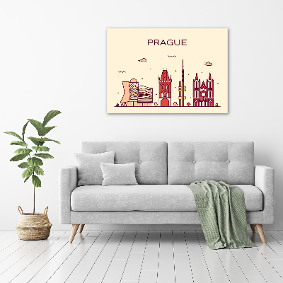 Quadro su vetro Edifici di Praga