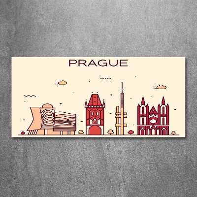 Quadro su vetro Edifici di Praga