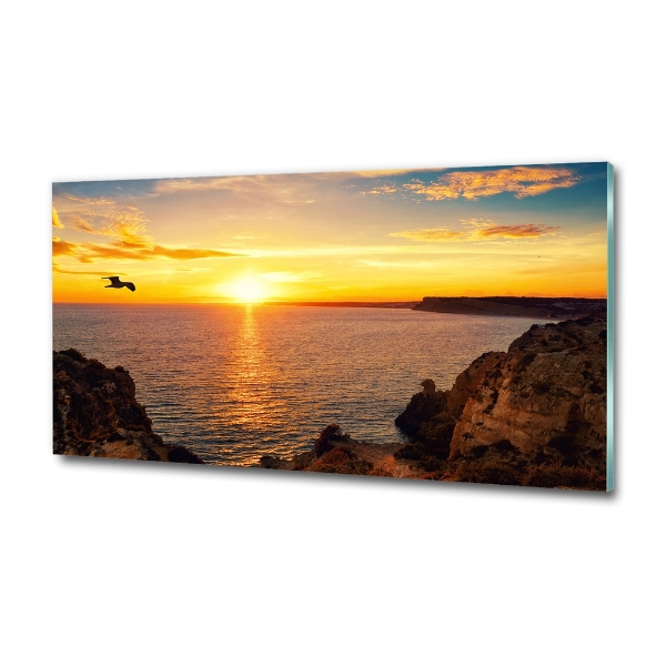 Quadro in vetro Mare al tramonto