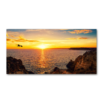 Quadro in vetro Mare al tramonto