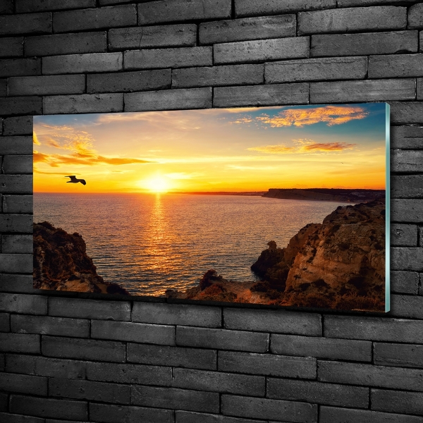 Quadro in vetro Mare al tramonto