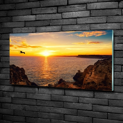Quadro in vetro Mare al tramonto