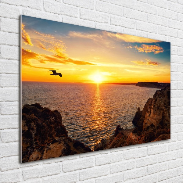 Quadro in vetro Mare al tramonto