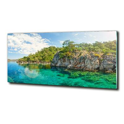 Quadro vetro Laguna Blu