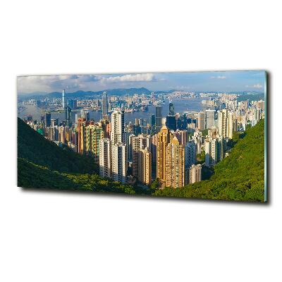 Quadro vetro Panorama di Hong Kong