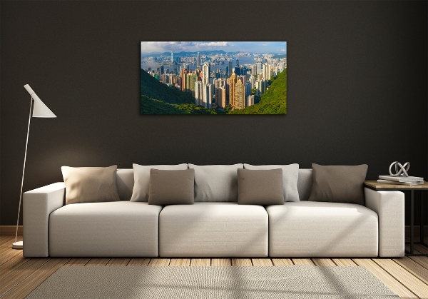 Quadro vetro Panorama di Hong Kong