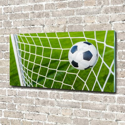 Quadro in verde La palla è in porta