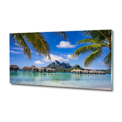 Quadro in verde Palme a Bora Bora