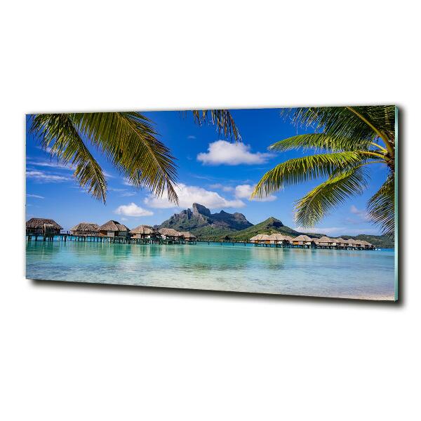 Quadro in verde Palme a Bora Bora