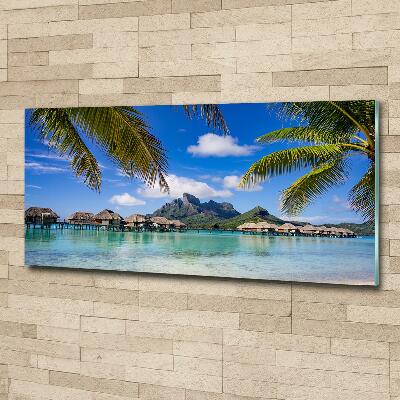 Quadro in verde Palme a Bora Bora