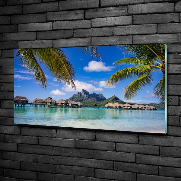Quadro in verde Palme a Bora Bora