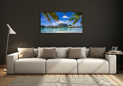 Quadro in verde Palme a Bora Bora