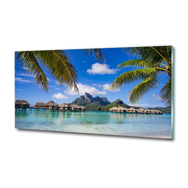 Quadro in verde Palme a Bora Bora