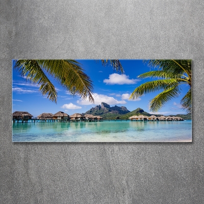 Quadro in verde Palme a Bora Bora